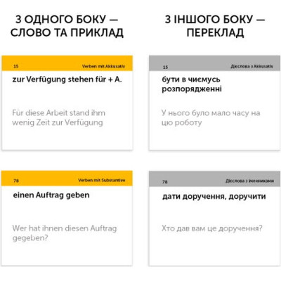 Навчальний набір English Student Картки для вивчення німецьких фразових дієслів, українська (591225961) Вінниця - фото 2
