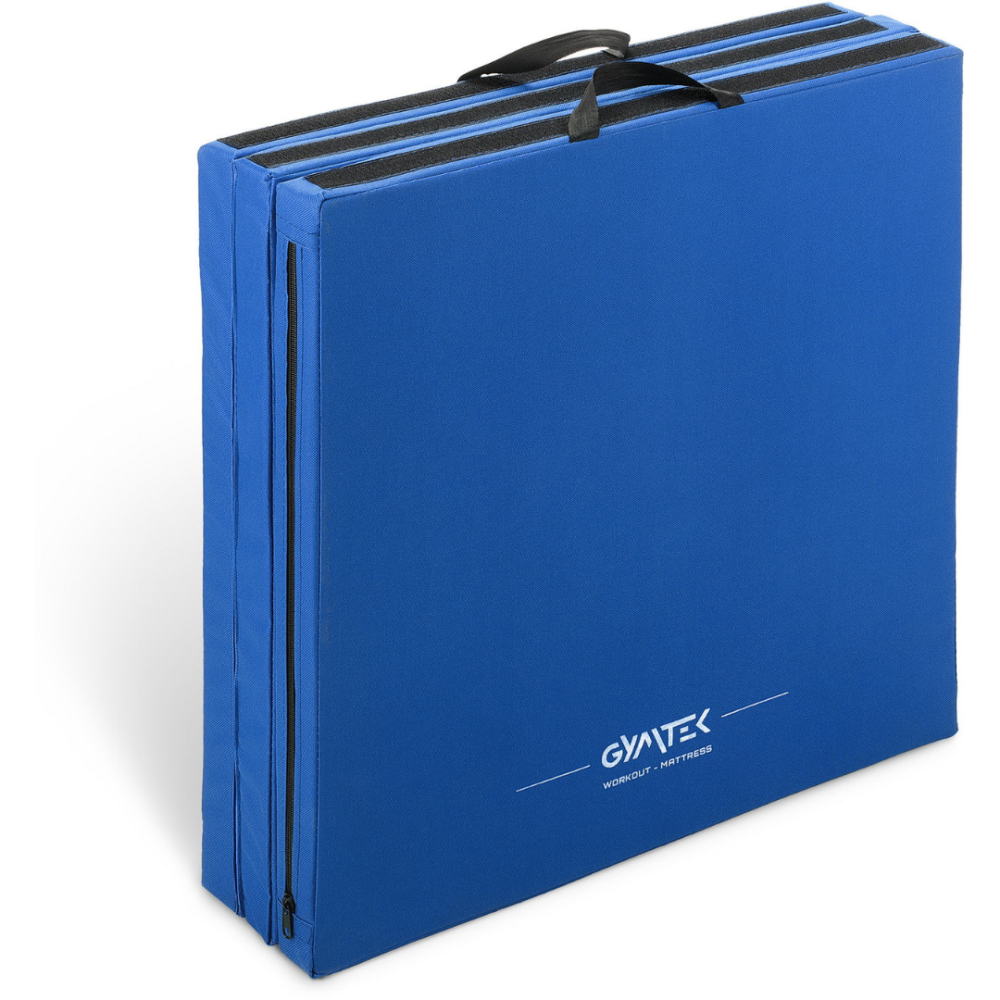 Мат гімнастичний Gymtek твердий 5см з липучкою синій Київ - фото 5