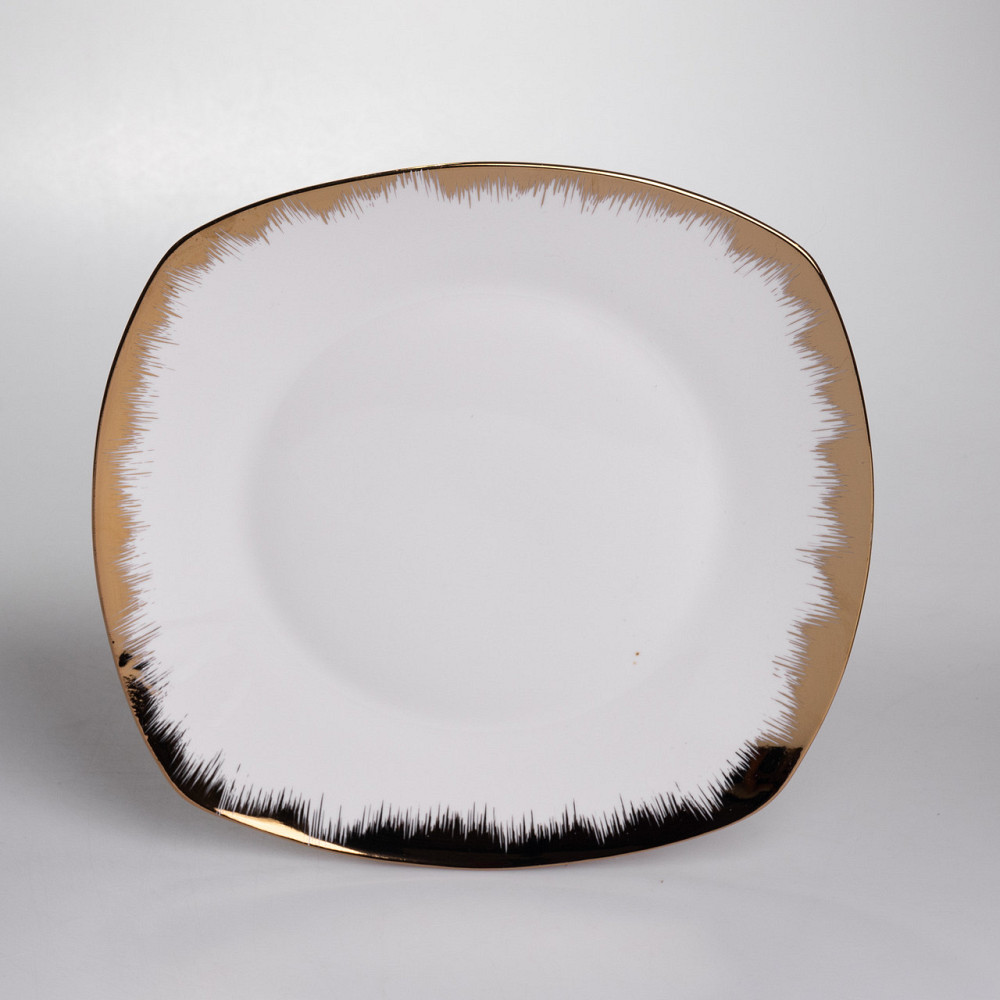 Yiwu Столовий набір посуду тарілок і чашок 24 предмети на 6 персон «Геометрія» порцеляновий SD- Коломия - фото 3