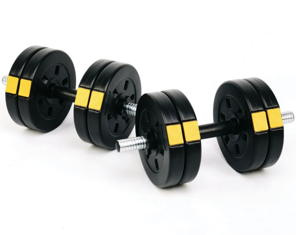 Комплект набор новых разборных гантелей Besport 2 шт по 11 кг Общим весом 22 кг, наборные с дисками, блинами Киев - изображение 3