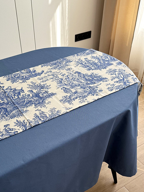 Ecotton Ранер доріжка Ecotton DUCK 45x170 см для обіднього столу водовідштовхувальна синього ко Коломия - фото 6