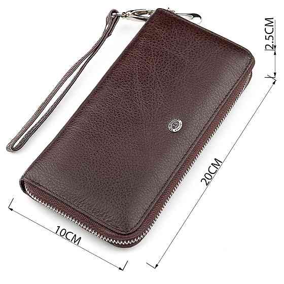 Гаманець жіночий ST Leather 18418 (ST45-2) шкіряний Коричневий Київ