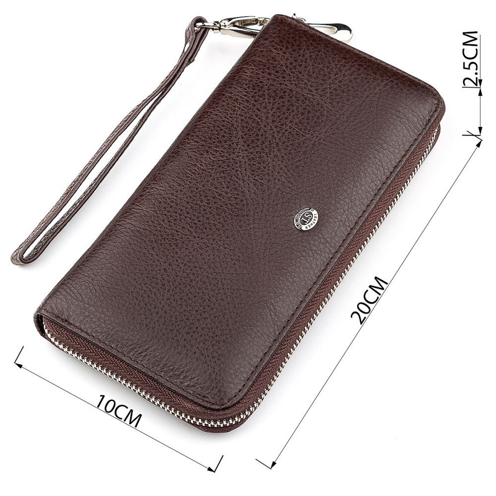 Гаманець жіночий ST Leather 18418 (ST45-2) шкіряний Коричневий Київ - фото 4