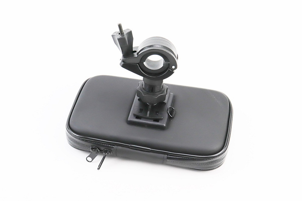 УЦІНКА Тримач-чохол телефону (L) 155х85х30мм на кермо, сенсорна плівка, вологозахисний, швидкознімний (слабке кріплення фіксації чохла) Киев - изображение 2