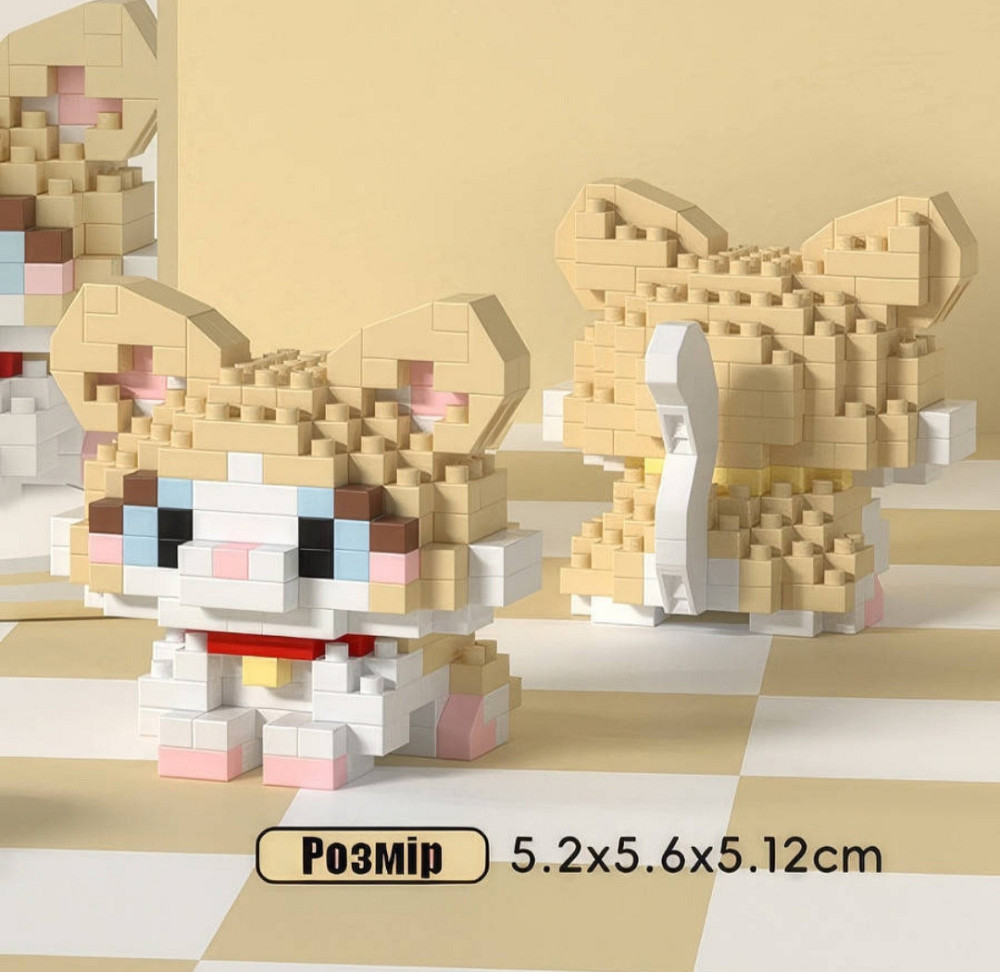 Конструктор Mekansm Кіт і Пес — 296 деталей, Micro Diamond Blocks, 3D Киев - изображение 5