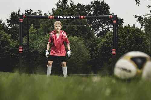 Врата футбольные Hudora Pro Tect 300 х 200 см, черные Киев