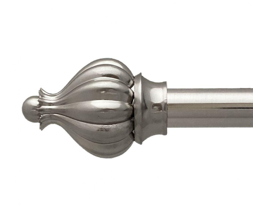 Карниз Orvit Таджа металевий однорядний техно гладка труба кільце металеве Нержавіюча Сталь 25 мм 200 см Львов - изображение 2