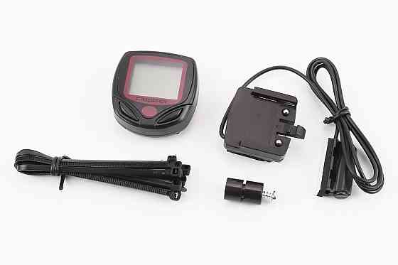 Велокомп'ютер 15-функцій, дротовий, чорний (без батарейок) Crosser 268А Київ