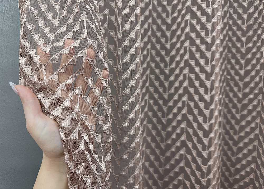 Тюль VR-Textil 1878т Гипюр Какао 300х270 см (42-0836) Киев - изображение 4