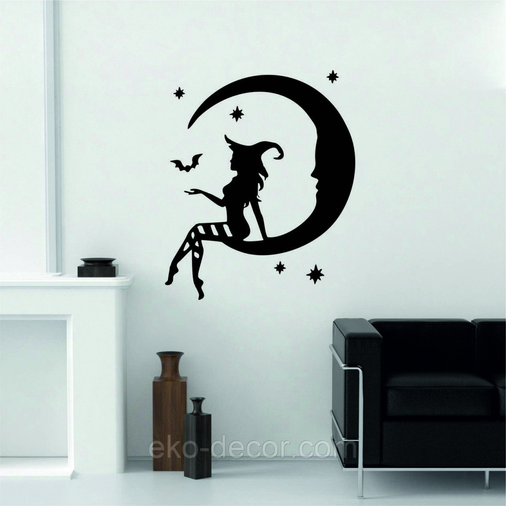 Декоративне настінне Панно «Відьма на місяці», Декор на стіну Київ - фото 4