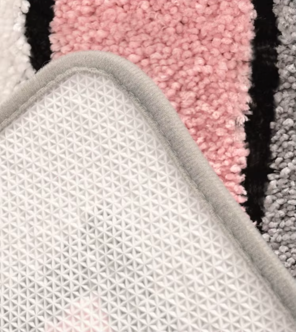 Килимок для ванної та душу килимок для ніг у ванну кімнату, мікрофібра, антиковзкий 40х60 см, сірий з візерунком Кам'янець-Подільський - фото 7