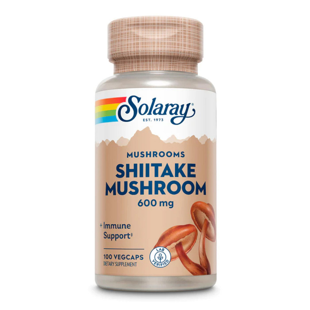 Гриби шиїтаке Solaray Shiitake Mushroom 600mg - 100 vcaps Киев - изображение 1