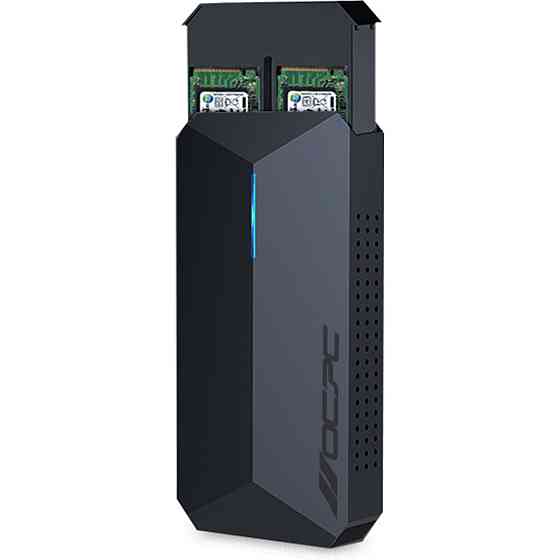Зовнішня кишеня OCPC Azzurro Duo NVMe PCIe M.2 to USB 3.1 (OCAZZM2ECSD) ( Чорний ) Харків