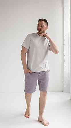 Мужские шорты муслиновые Темно-Серый S Харьков