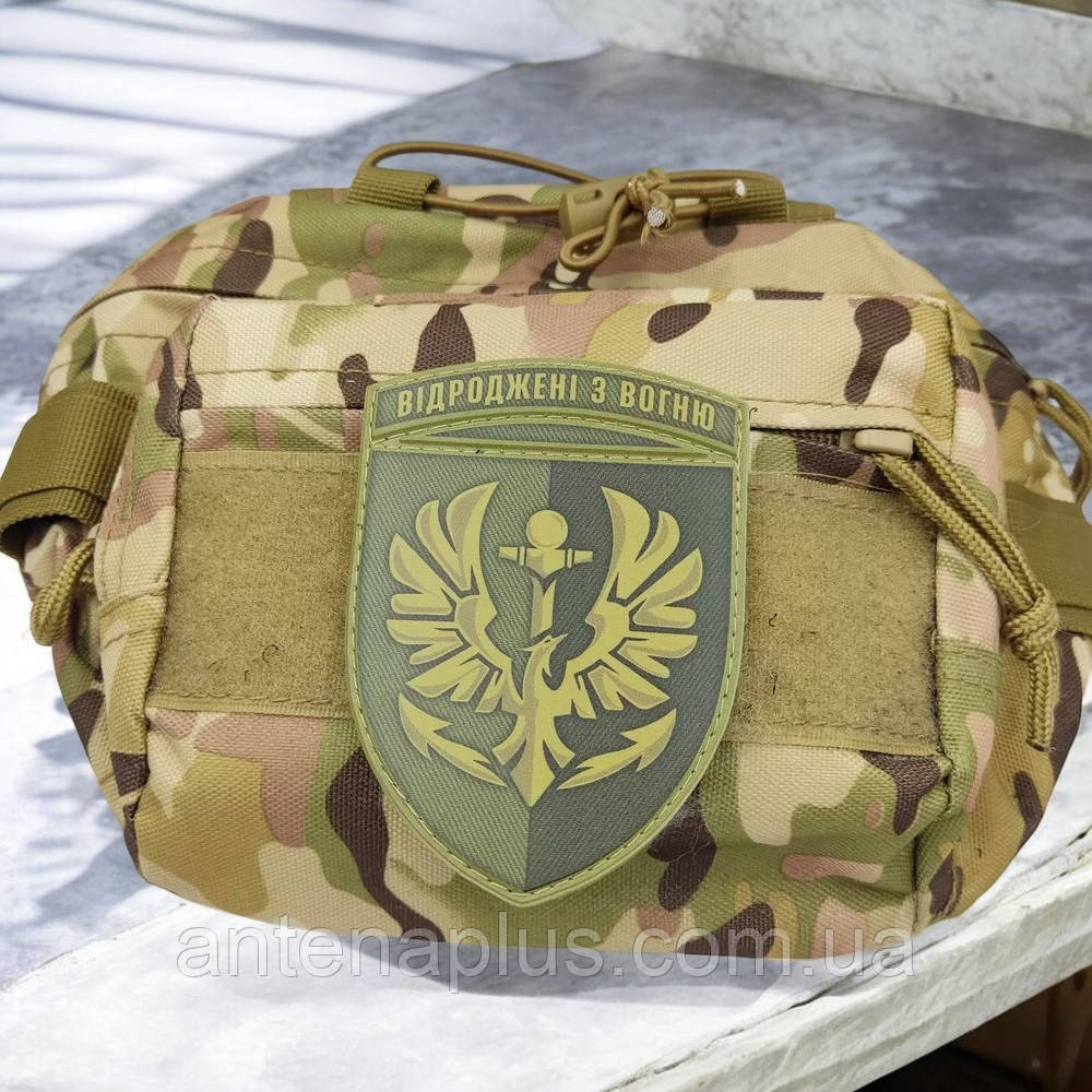 380 батальон резерва морской пехоты Возрожденные из огня олива патч / шеврон Киев - изображение 2