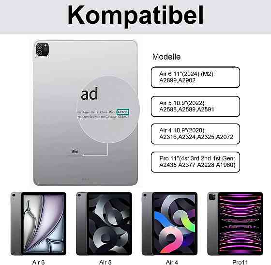 Клавіатура SENGBIRCH Magic для iPad Air 11 (M2/M3) 2024/2025 /iPad Air 5 2022/Air 4 2020 10.9/iPad 4-го 10.9/iPad Pro 11 2018 Дніпро