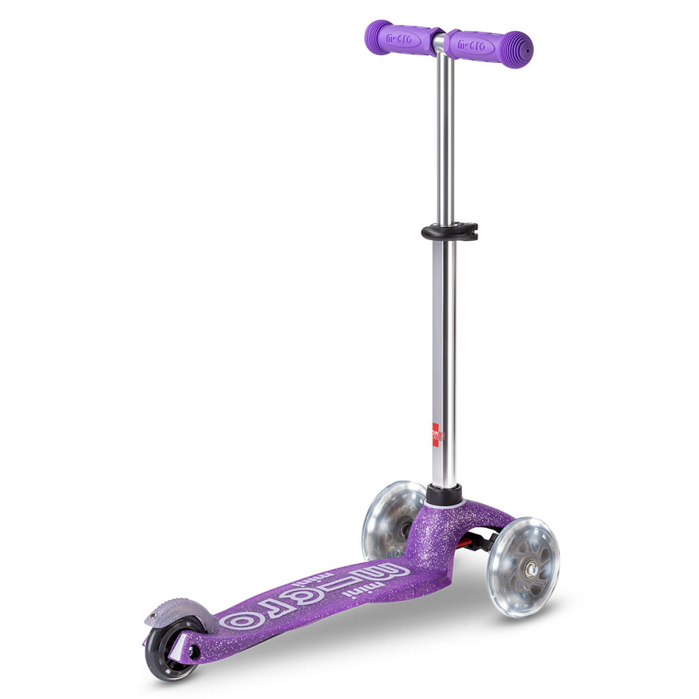 Самокат Micro серії Mini Deluxe Fairy Glitter LED – Пурпуровий Днепр - изображение 5