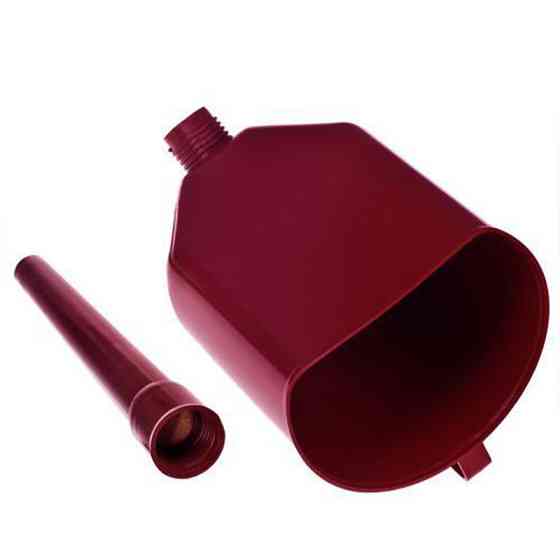 Лійка для палива з фільтр-сіткою пластикова червона Киев