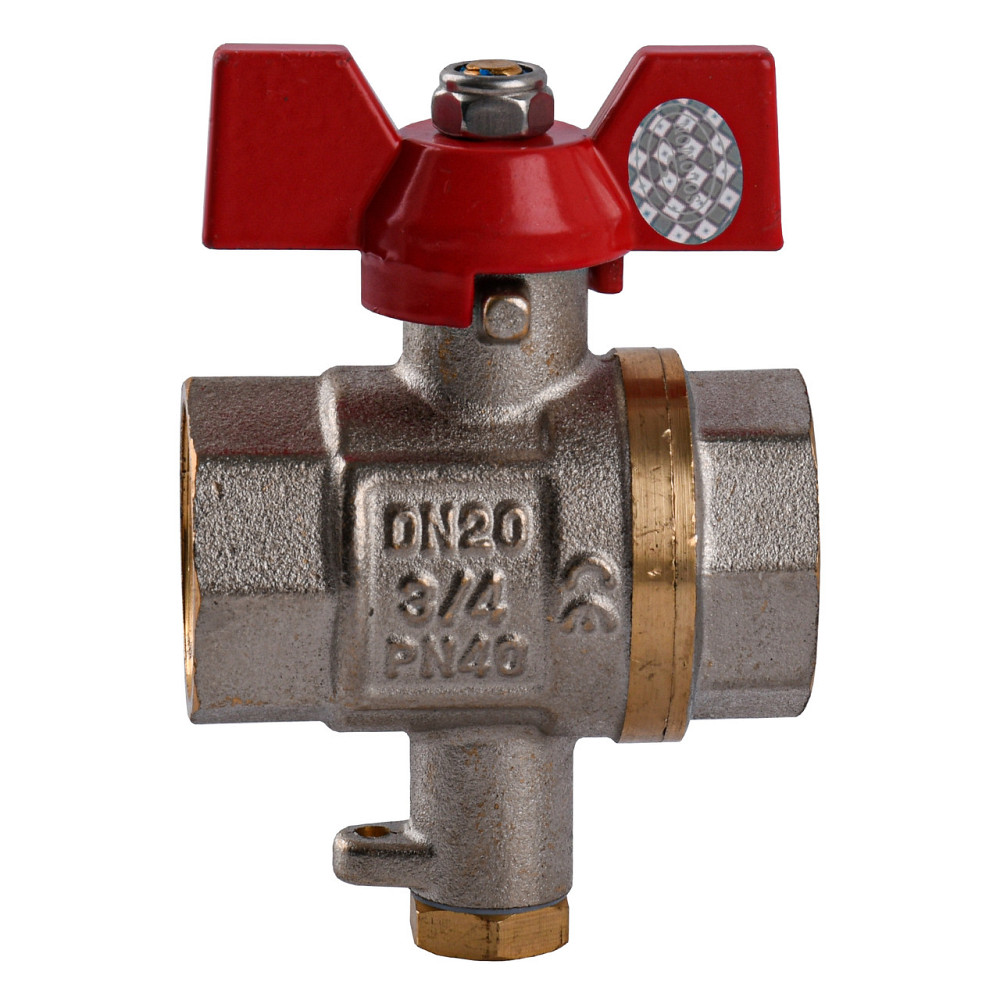 Кран шаровый полнопроходной для подключения термометра SOLOMON 3/4″ V1242 S (000029068) Киев - изображение 1