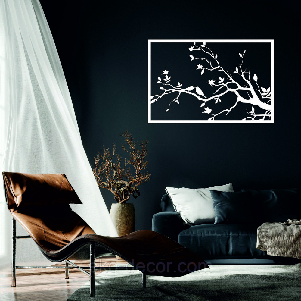 Декоративное настенное Панно «Весна» Декор на стену 110*73 см, Белый Киев - изображение 2