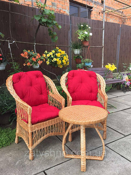 Набор мебели из лозы с подушками Киев - изображение 1