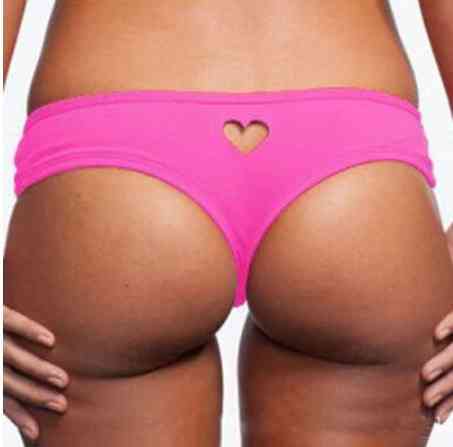 Плавки для купальника з сердечком та високою талією рожевий Київ