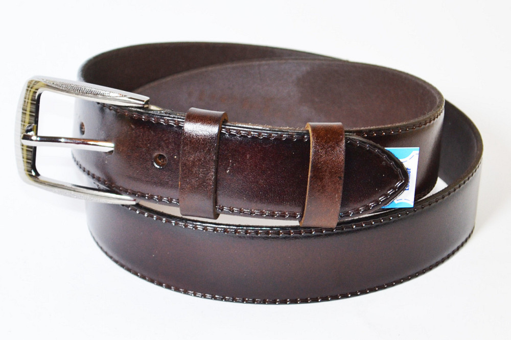 Ремінь шкіряний 1200х39 мм. Шкіряний ремінь. Одеса - фото 2