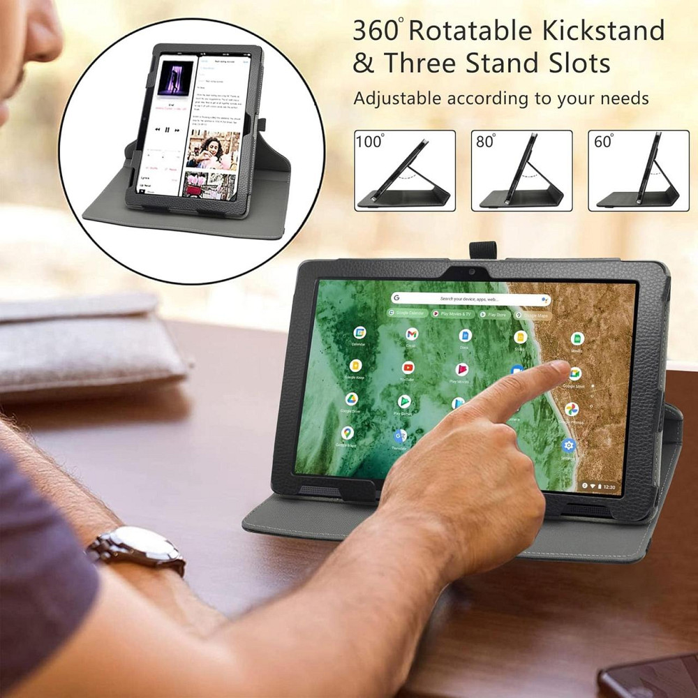 Обертовий чохол LiuShan для Acer Chromebook Enterprise Tab 510 D652N Дніпро - фото 6