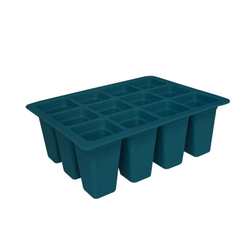 Касета для розсади лоток садовий на 12 комірок, силіконовий, багаторазовий для вирощування насіння, рослин, квітів, синій Кам'янець-Подільський - фото 7