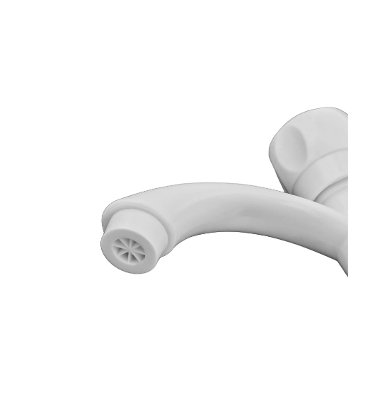 Кран для холодної води Plamix Mono-001-B білий, ABS-пластик (PM0676) Чернівці - фото 3