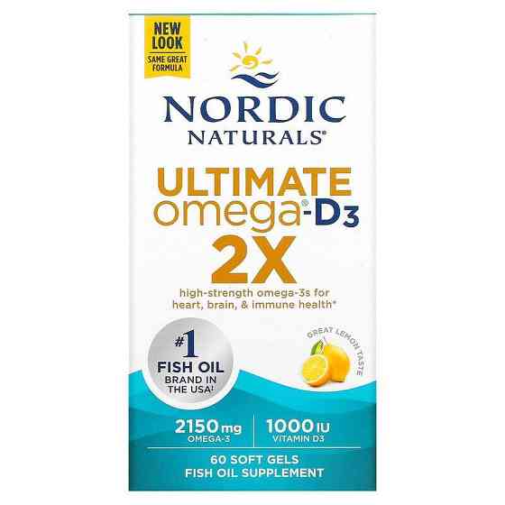 Омега 3 Ultimate Omega 2X Nordic Naturals  60 гел капс лимон Киев