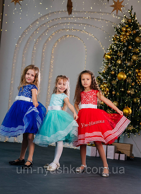 Дитячі святкові сукні з мереживом на ріст 98-116 Кривий Ріг - фото 4