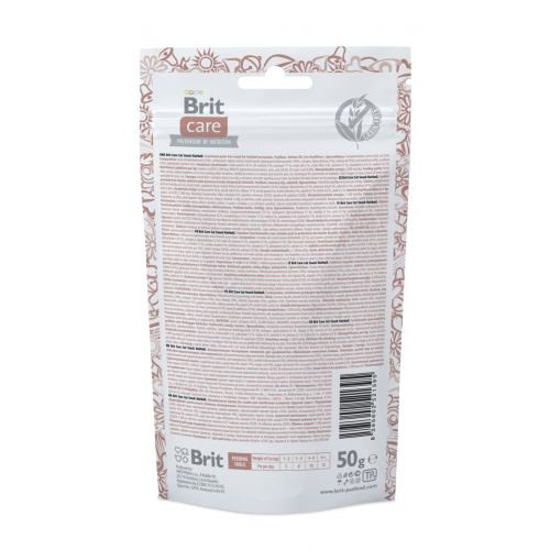 Ласощі Brit Care Functional Snack Hairball д/котів для виведення шерсті з качкою 50 г Київ - фото 3
