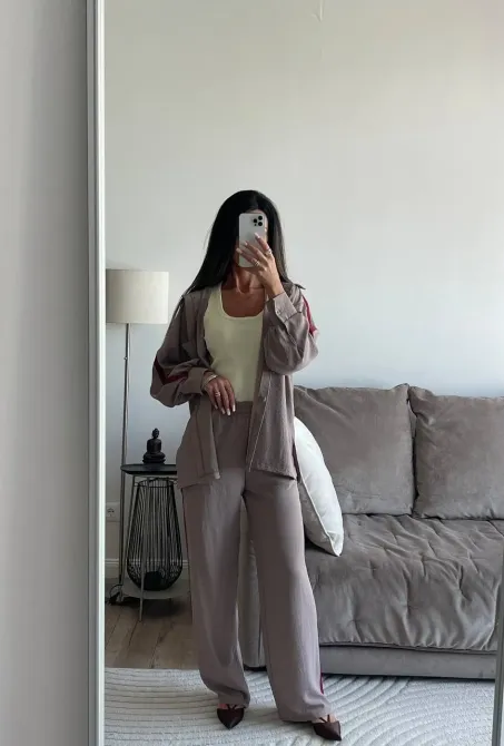 Женский костюм + брюки с полоской, лёгкий базовый комплект на каждый день Одесса - изображение 11