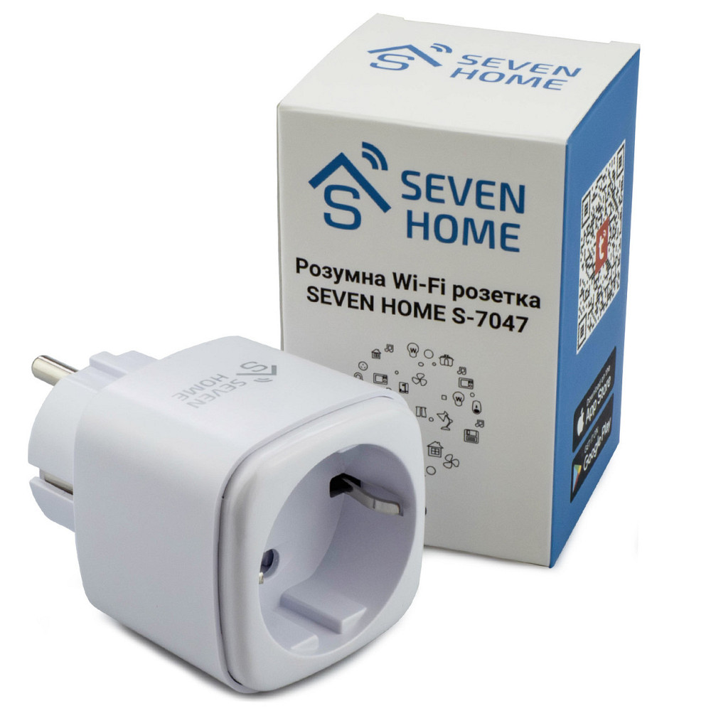 Розумна Wi-Fi розетка SEVEN HOME S-7047 Київ - фото 5