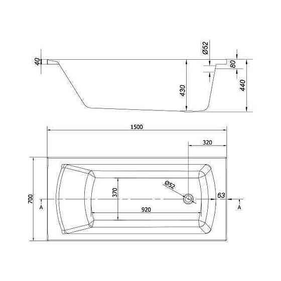 KORAT Ванна 150х70 Київ