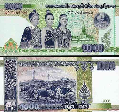 Лаос / Laos 1000 Kip 2008 Pick UNC Полтава