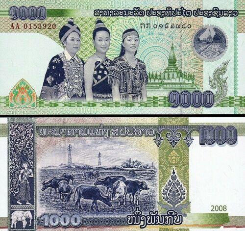 Лаос / Laos 1000 Kip 2008 Pick UNC Полтава - фото 1