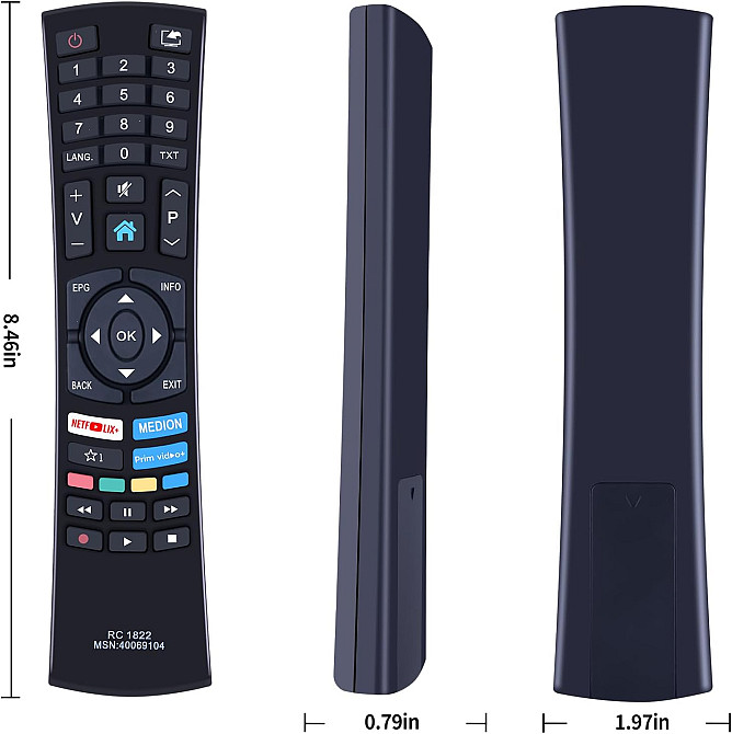 Пульт RC1822 для телевізорів Medion Smart TV MSN-40069104 MD-31510 X14000 Луцьк - фото 2