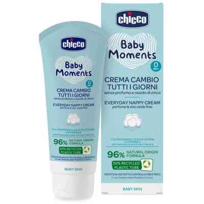 Дитячий крем Chicco Baby Moments захисний щоденний з патенолом під підгузок 100 мл (11641.00) Вінниця