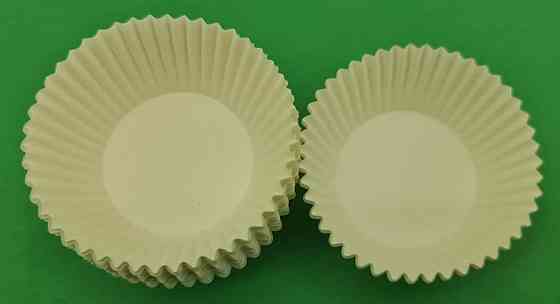 Тартолітка для кексів А6 "Кругла біла" D45 H26 (100 шт.) (1 уп.) Харків