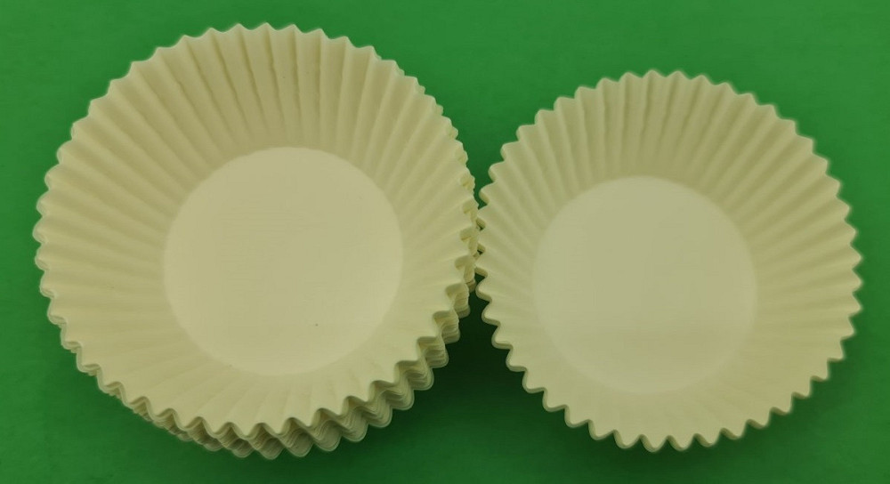 Тартолітка для кексів А6 "Кругла біла" D45 H26 (100 шт.) (1 уп.) Харків - фото 3