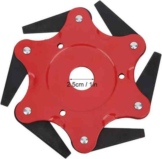 Нож сегментный для триммера 6 лепестков стальной, диаметр 15 см, посадка 25.4 мм Киев