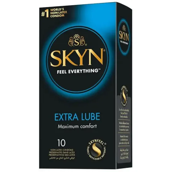 Безлатексні преміум-презервативи SKYN Extra Lube 10 шт, на 40 % більше змазки Львів