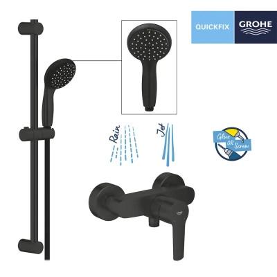 Душевой гарнитур Grohe QuickFix Start Black (UA30330801) Винница - изображение 10