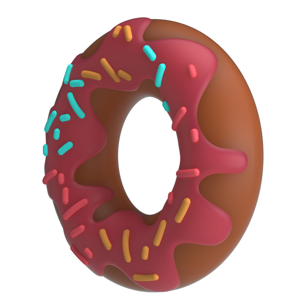 Ерекційне кільце - Pretty Love Berry Super Donut Silicone Cock Ring Sex Aura Київ - фото 4