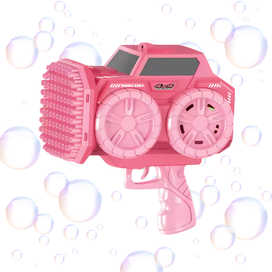 Пистолет для мыльных пузырей, генератор для мыльных пузырей, мыльные пузыри для детей, розовый Каменец-Подольский