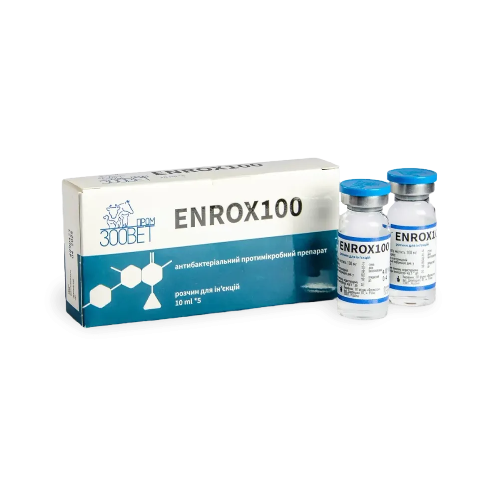 Енрокс 100 р-н ін. 10 мл №5 Вінниця - фото 1