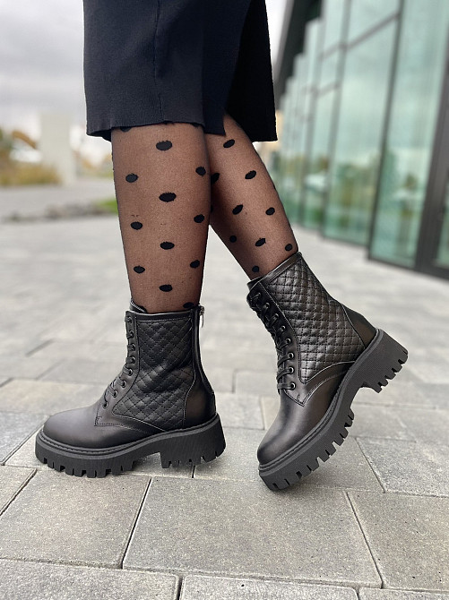 Без бренда Черевики жіночі ARLEN БК-Дайвинг/1 чорні (зима, шкіра натуральна) (4842) 36-39 37 Коломия - фото 2