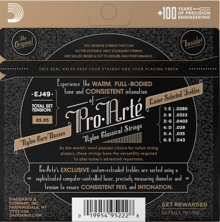 Струны для классической гитары D'Addario EJ49 Pro-Arte Одесса - изображение 2